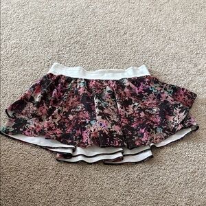 Lululemon Athletica Pink and Black Mini Skirt